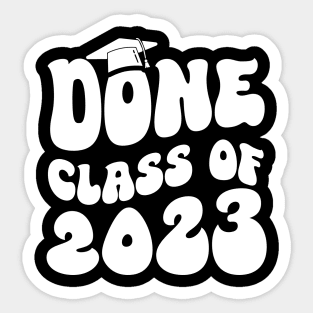 Done Class Of 2023 Groovy Sticker